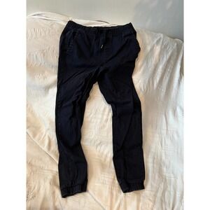 WT02 Blue Chino Cargo Cuffed Joggers Mens M